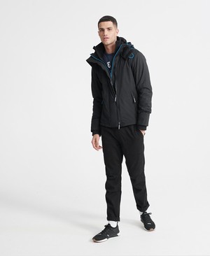 Superdry Pop Cipzár Arctic Hooded SD-Windcheater Férfi Kabát Fekete | MKBOS8457